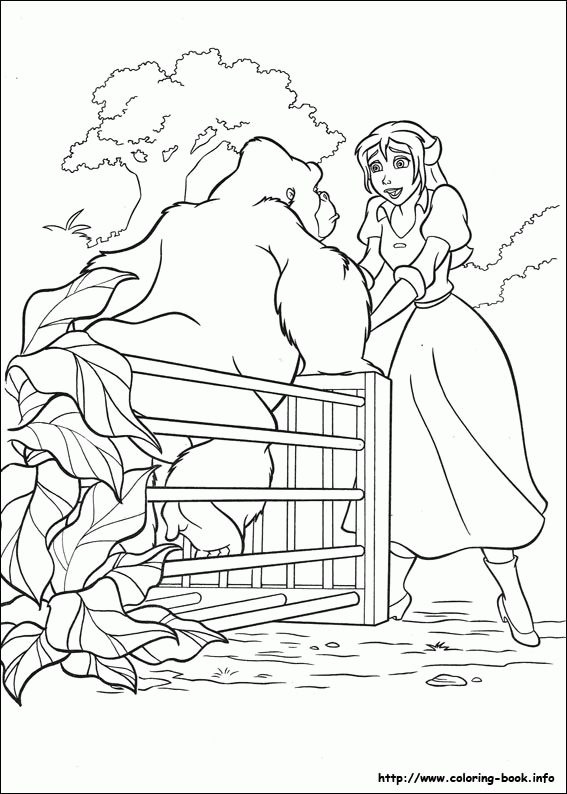 Tarzan kolorowanki
